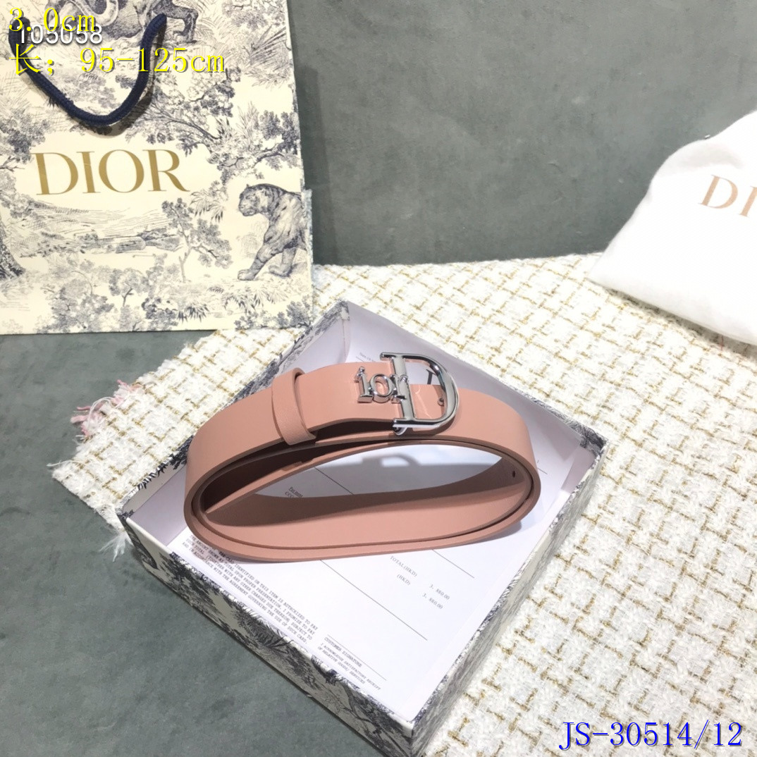Dior Belts 3.0 Width 020